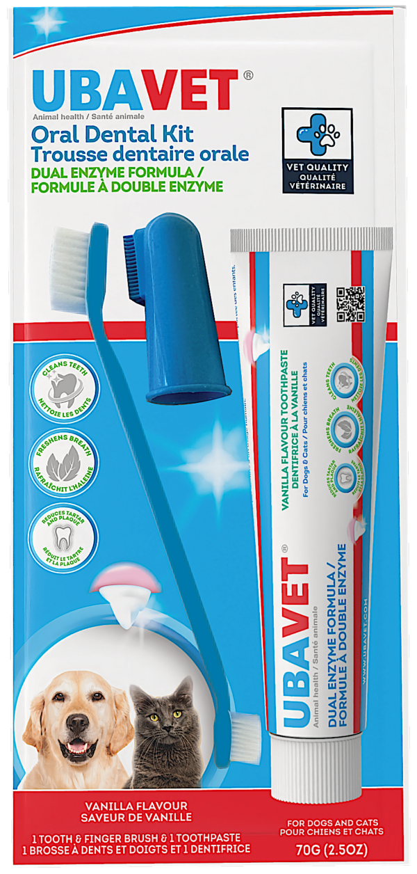 Trousse dentaire orale UBAVET pour chiens et chats